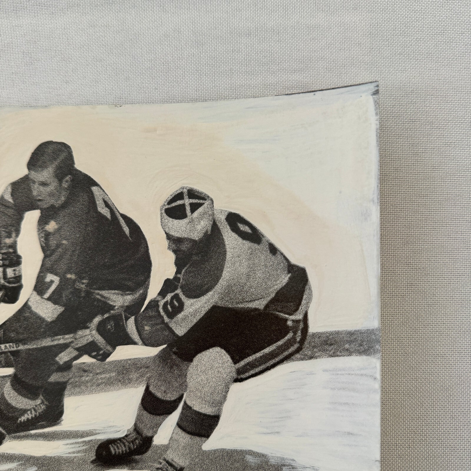 Detroit Red Wings Hockey Player Photo Photograph Vintage Mockup Garry Unger