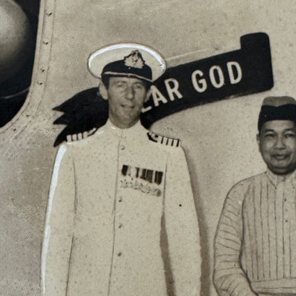 Sultan of Selangor on Battleship Cruiser Newcastle Press Photo Malaysia 1955