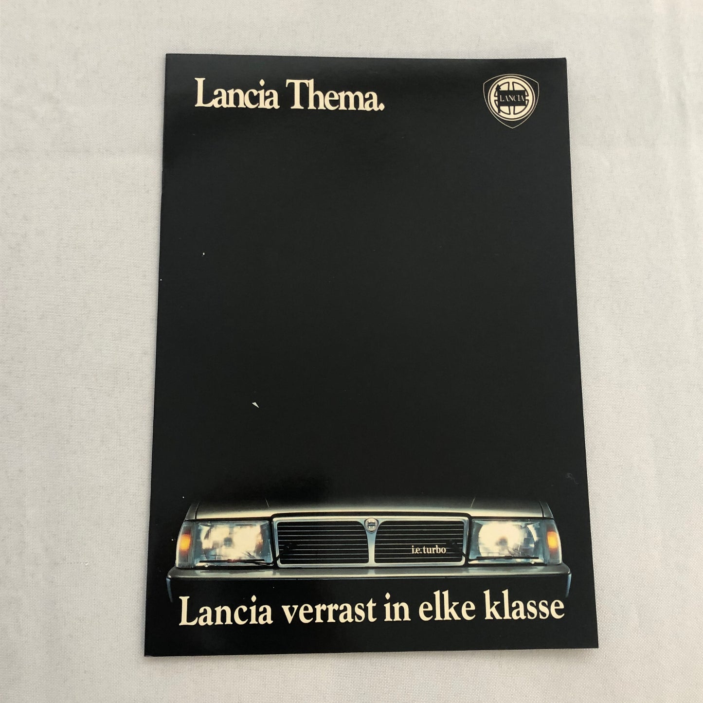 Lancia Thema Car Sales Brochure Catalog German Turbo V6 i.e. Diesel