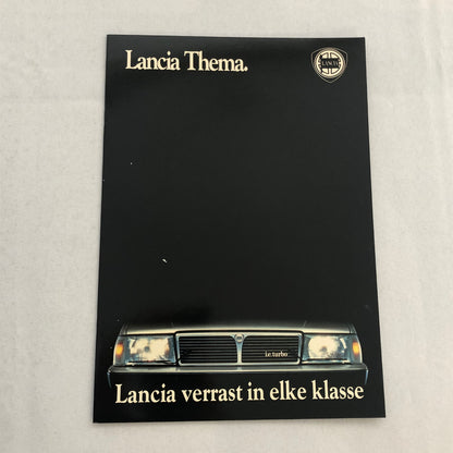 Lancia Thema Car Sales Brochure Catalog German Turbo V6 i.e. Diesel