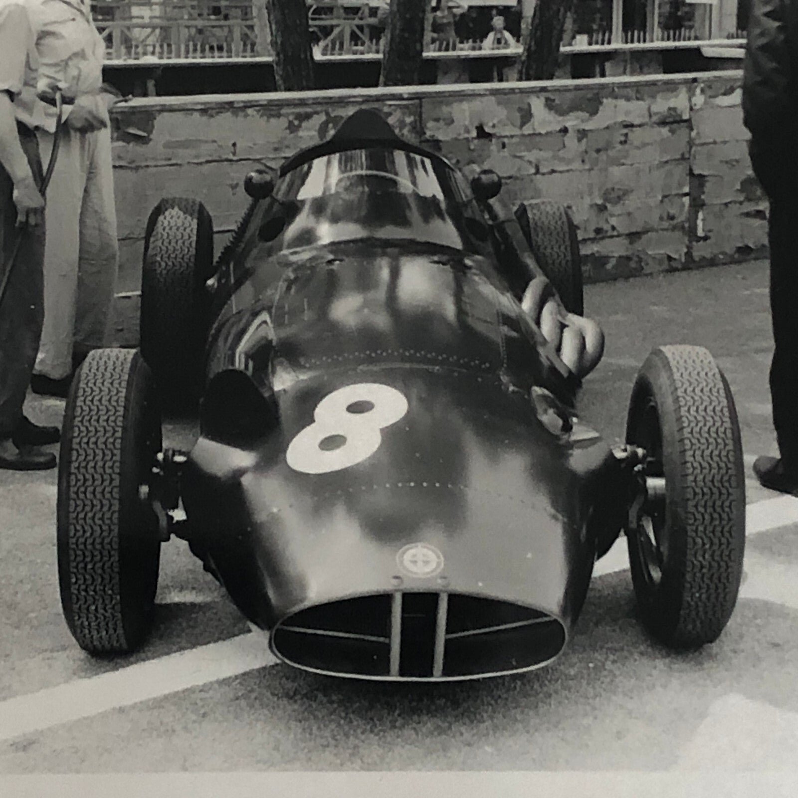 Vintage Racing Photo Photograph BRM Car 1958 Monaco Grand Prix