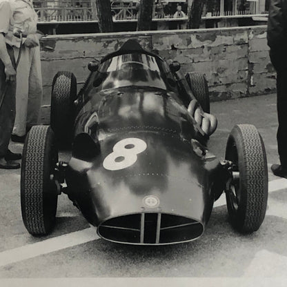 Vintage Racing Photo Photograph BRM Car 1958 Monaco Grand Prix
