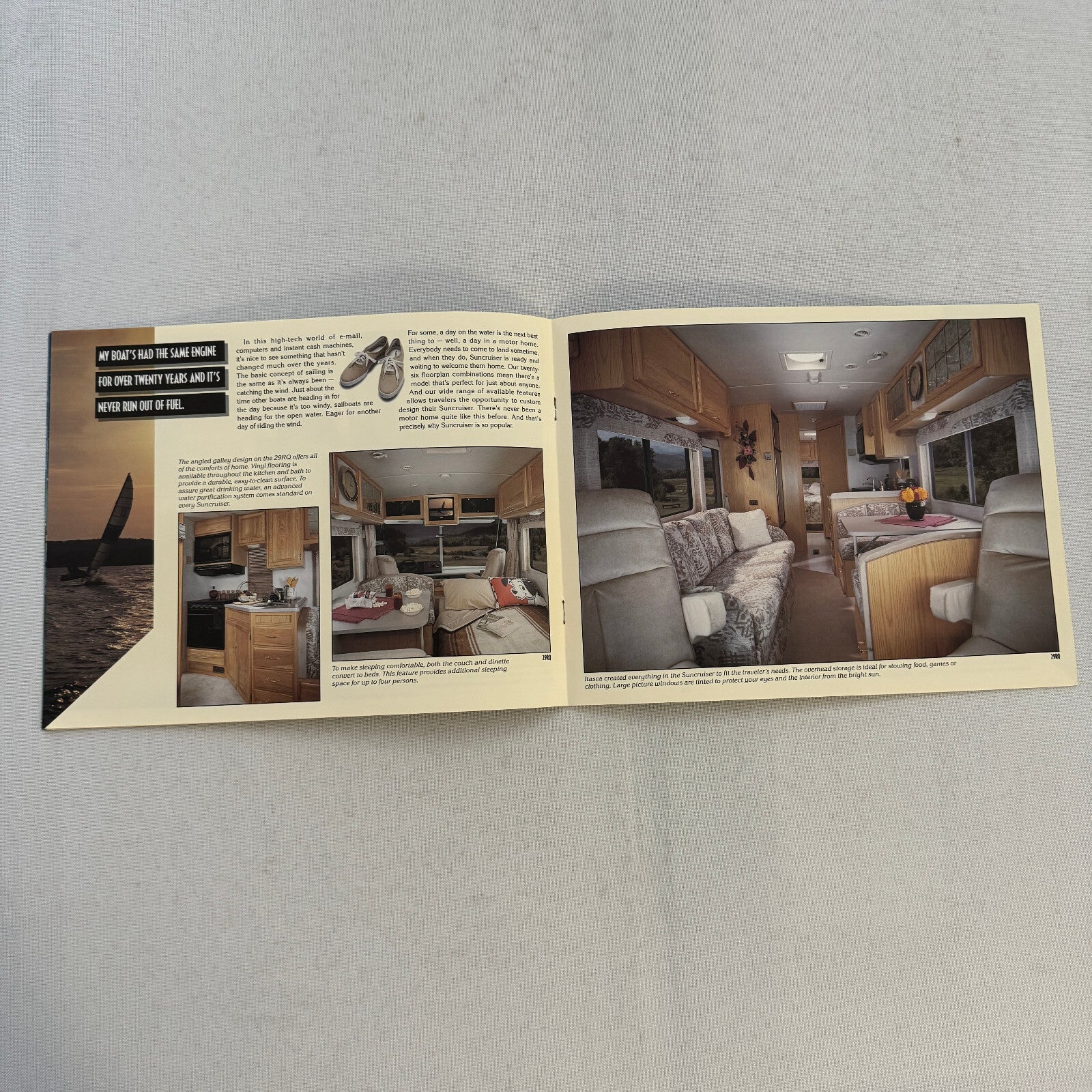 1995 Itasca Suncruiser Motorhome Camper RV Sales Brochure Catalog Sun Cruiser