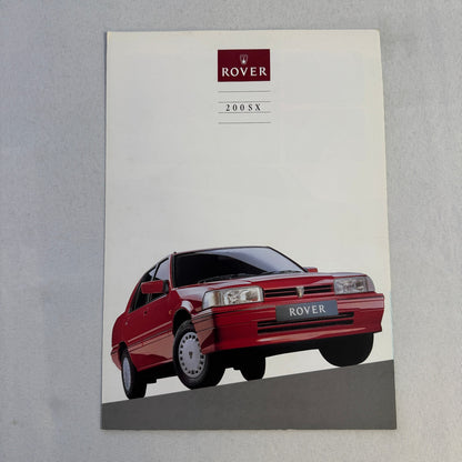 Rover 200 SX Car Sales Brochure Catalog Advertising Vintage Rover 200SX