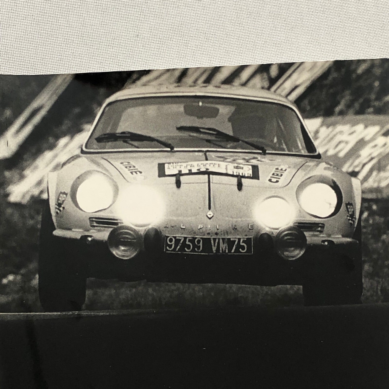 Vintage Renault Alpine Racing Car Photo Photograph Print 