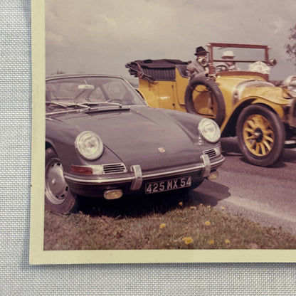 Vintage Porsche 911 with Anique Car Automobile Photo Photograph Print