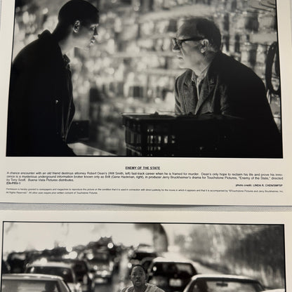 Enemy of the State Movie Press Publicity Photo Lot 2x Photograph Will Smith