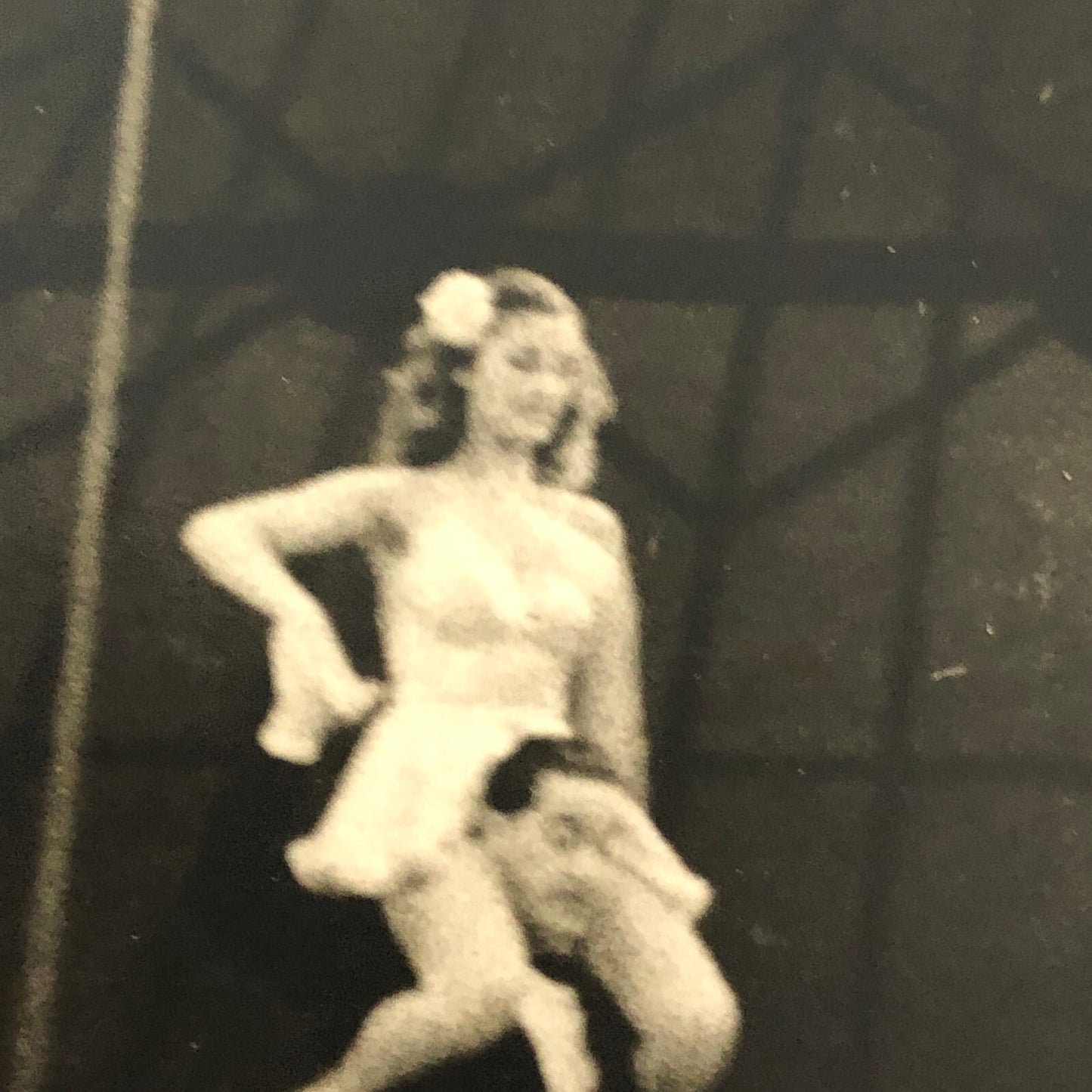 Circus Performer Unicycle Balancing Act Vintage Photo Photograph 1952