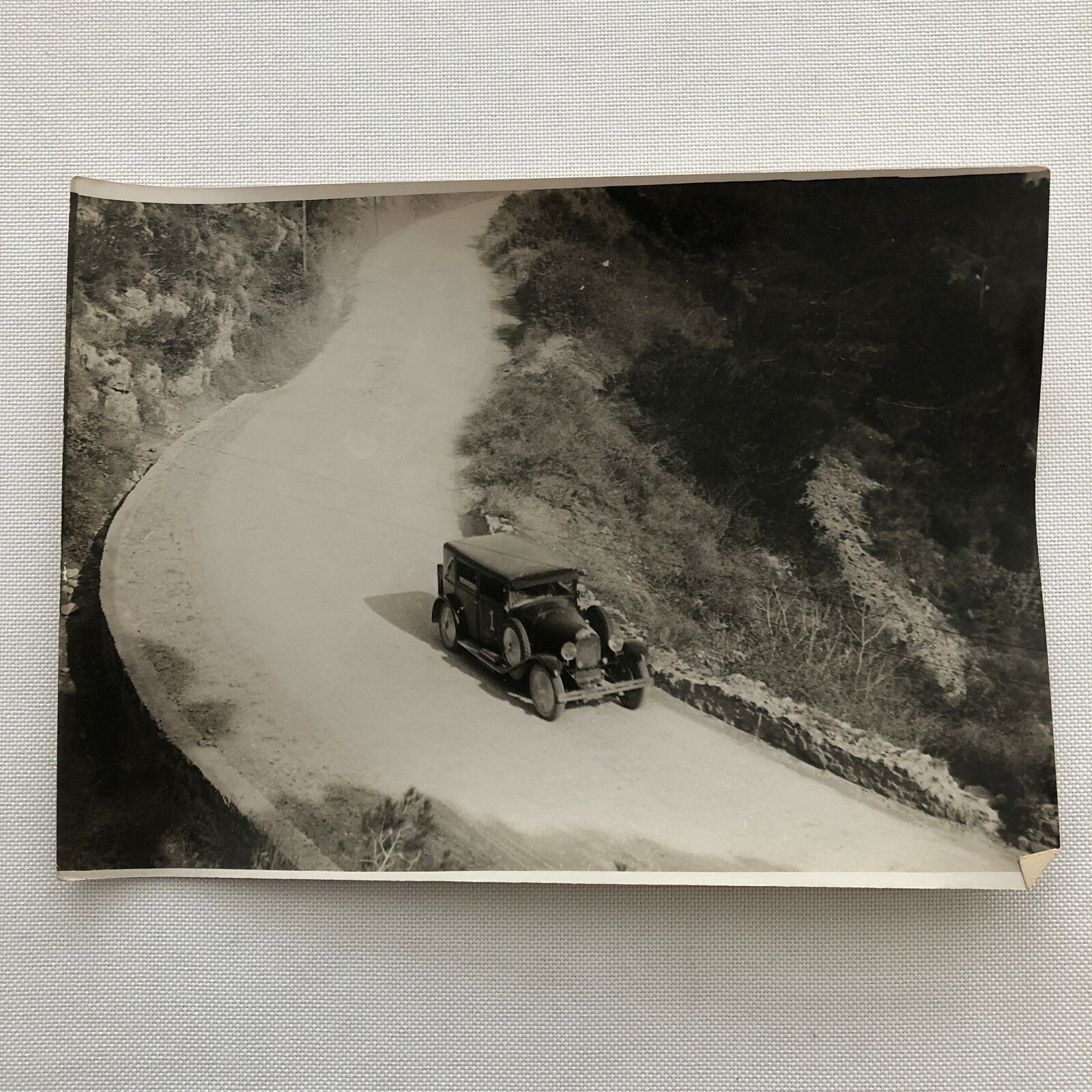 Antique Press Photo Photograph Meurisse Paris Nice Rally Racing Darracq Car ? 