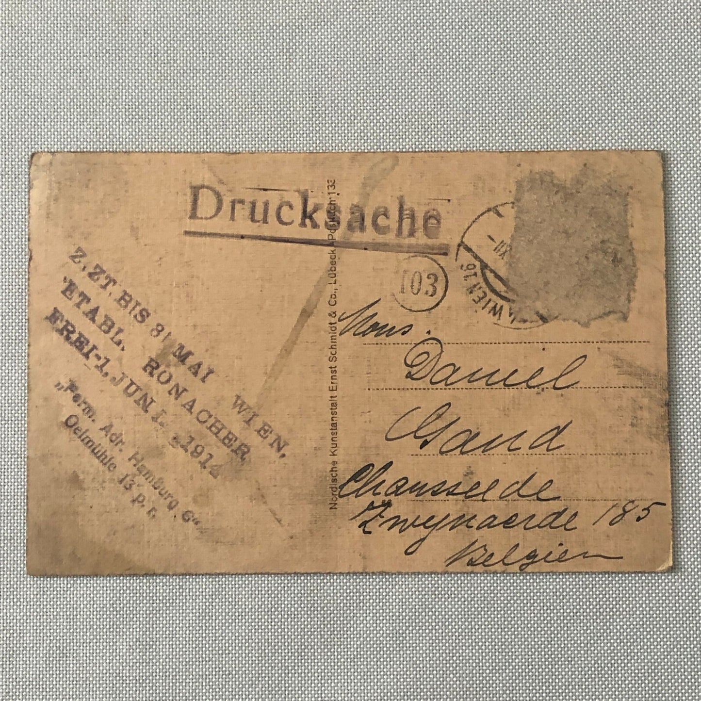 Circus Acrobat Act Performer Postcard Post Card Brothers Dalf Vintage