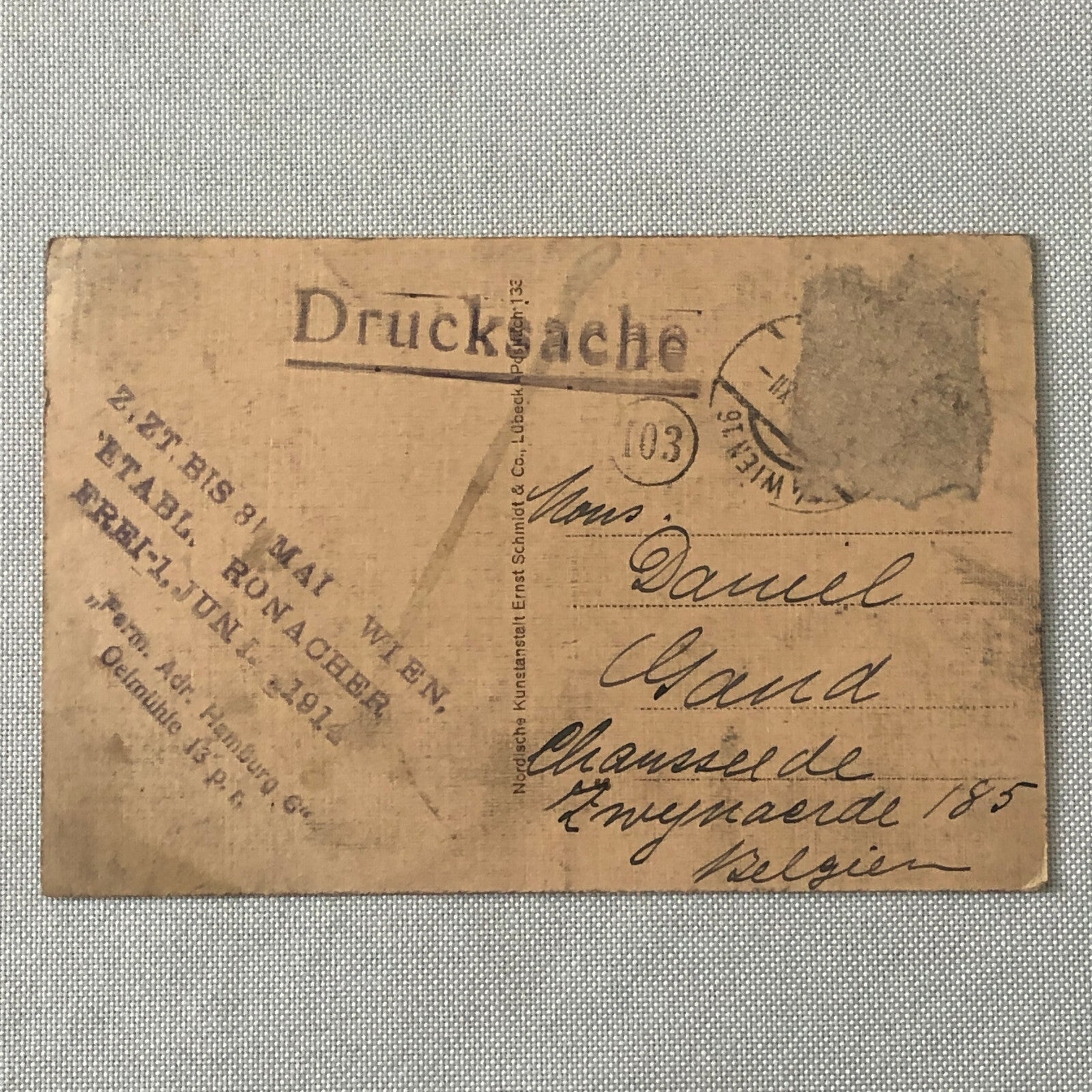 Circus Acrobat Act Performer Postcard Post Card Brothers Dalf Vintage