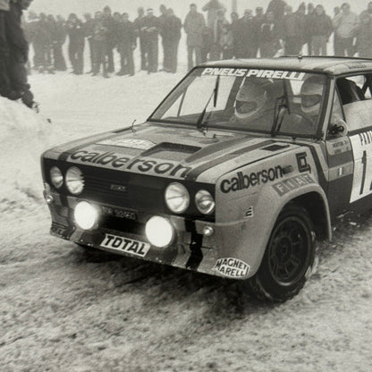 1980 Rallye Monte Carlo Press Photo Photograph DPPI Fiat 131 Abarth Car