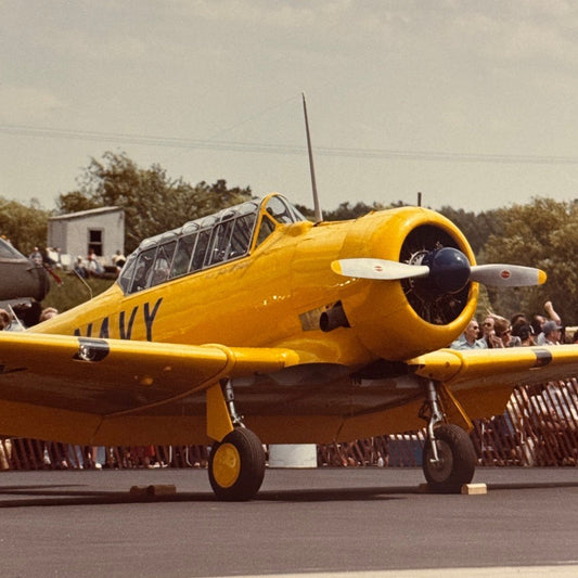 Vintage US Navy Aircraft Airshow Photo Large Format Aviation Photograph Military