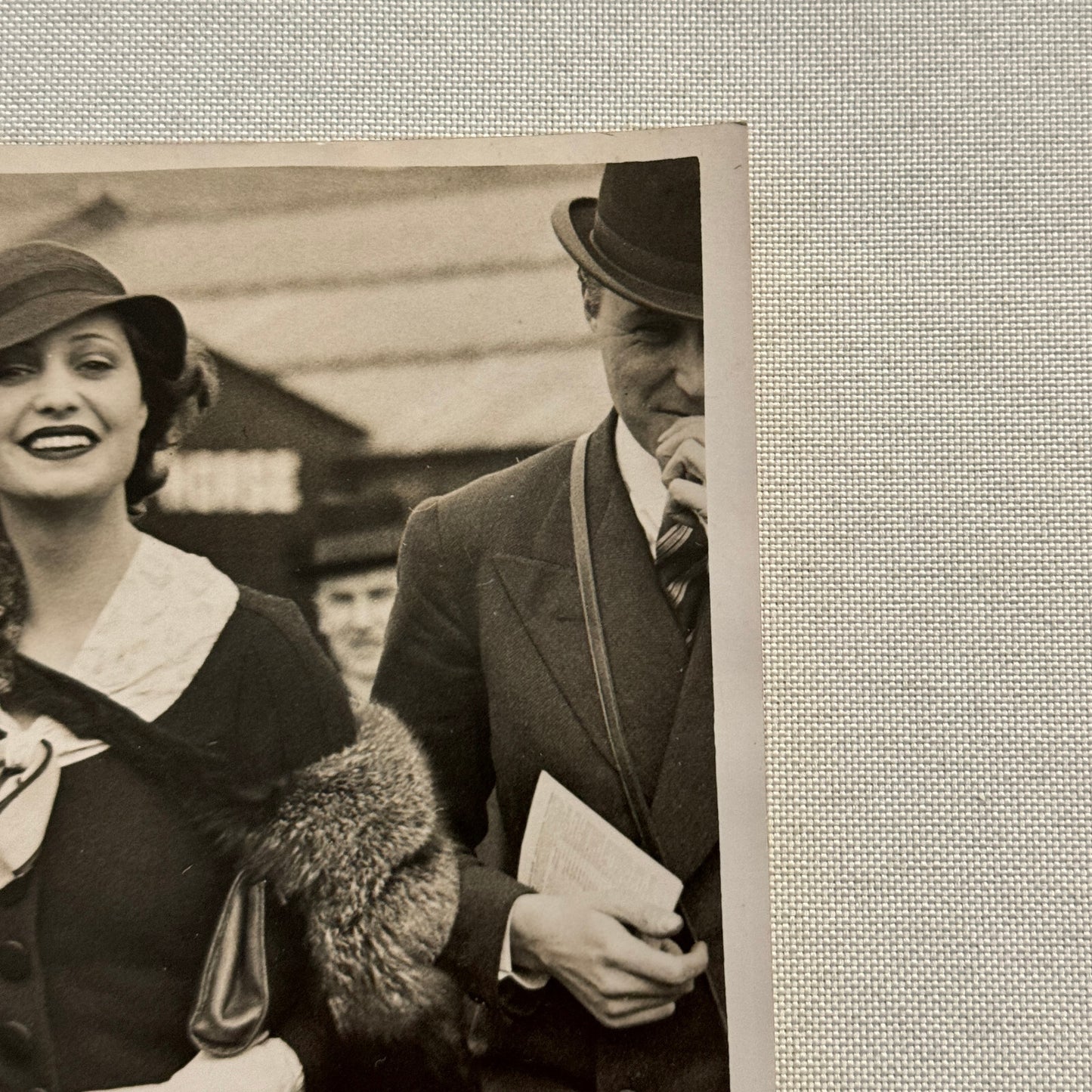 Beautiful Society Woman at Aintree Great Britain UK Press Photo Photograph 1933