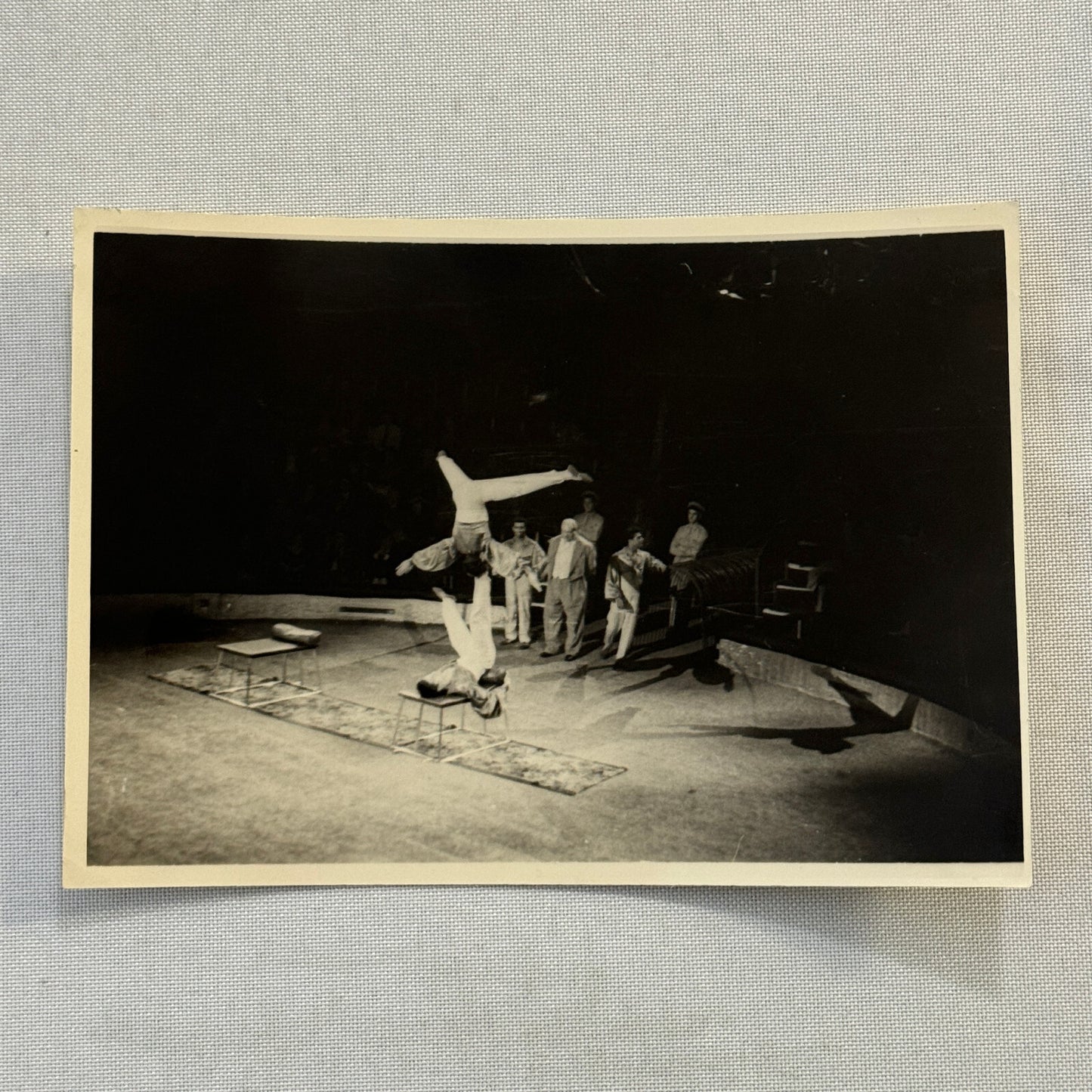 Vintage Circus Performer Balancing Act Photo Photograph Print