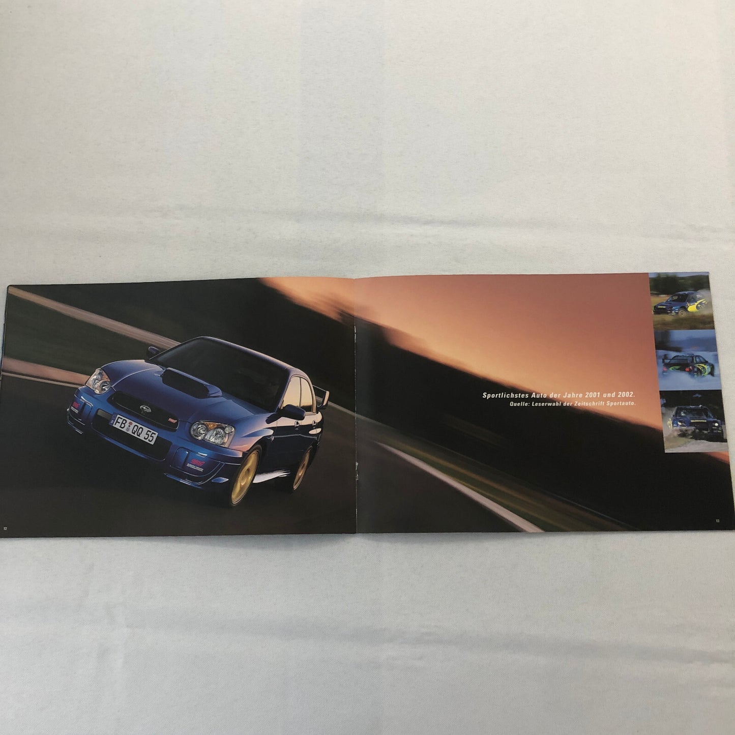 Subaru Impreza WRX STi Car Sales Brochure Catalog GERMAN TEXT European