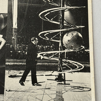 Vintage Circus Danger Act Postcard Post Card Henriette Browell in Ball