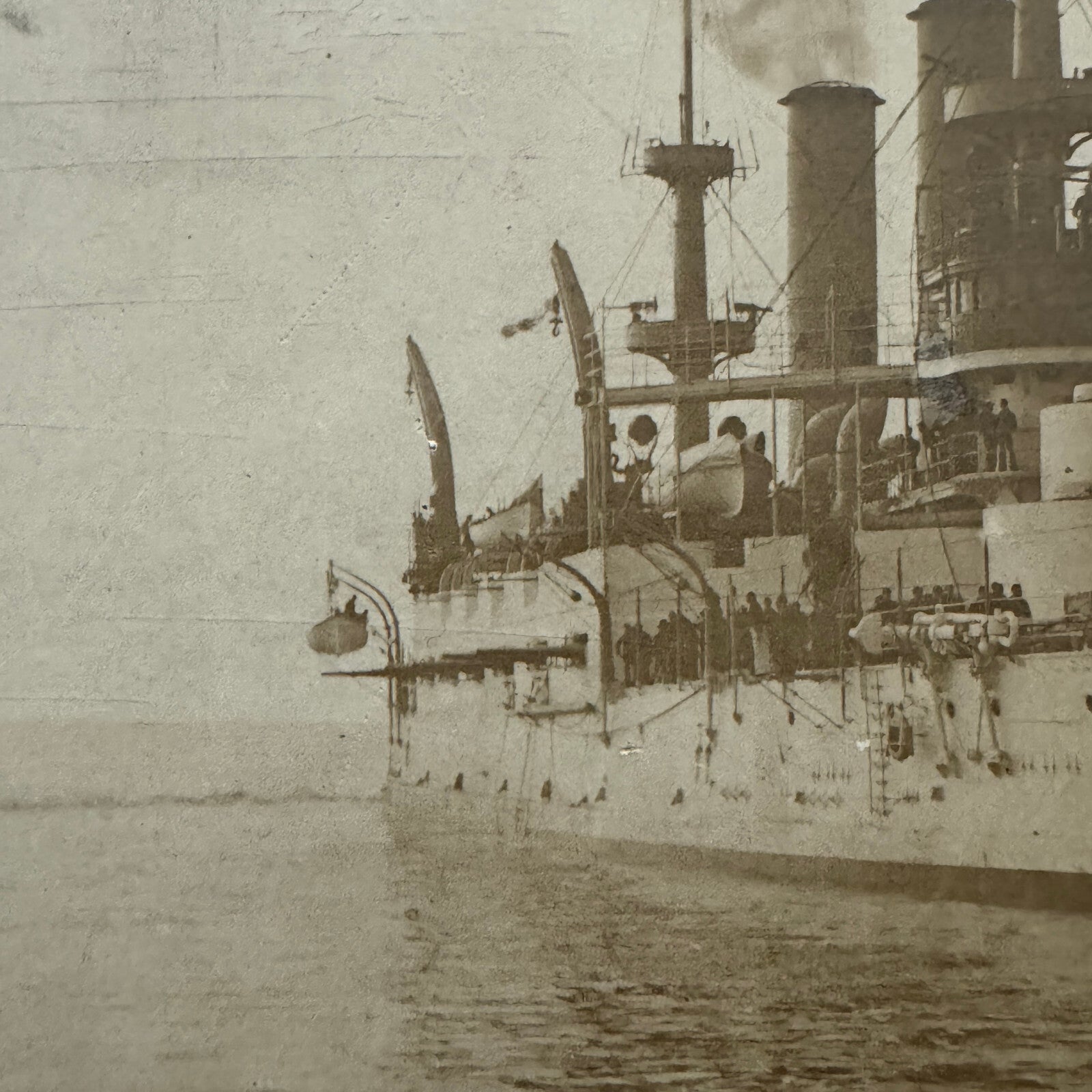 Vintage Boat Ship Photograph Nautical Antique Photo On Board