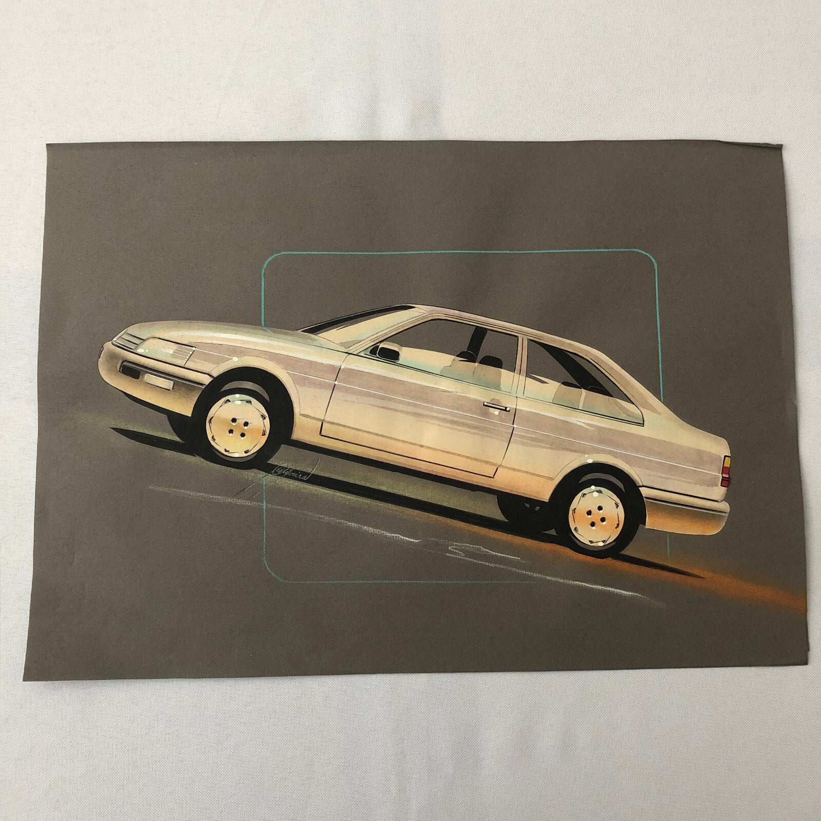 Volkswagen VW Concept Car Illustration Design Drawing Sketch Art Passat Jetta ?