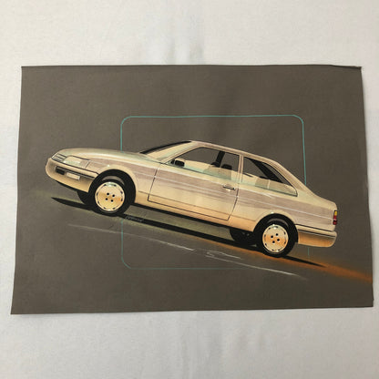 Volkswagen VW Concept Car Illustration Design Drawing Sketch Art Passat Jetta ?