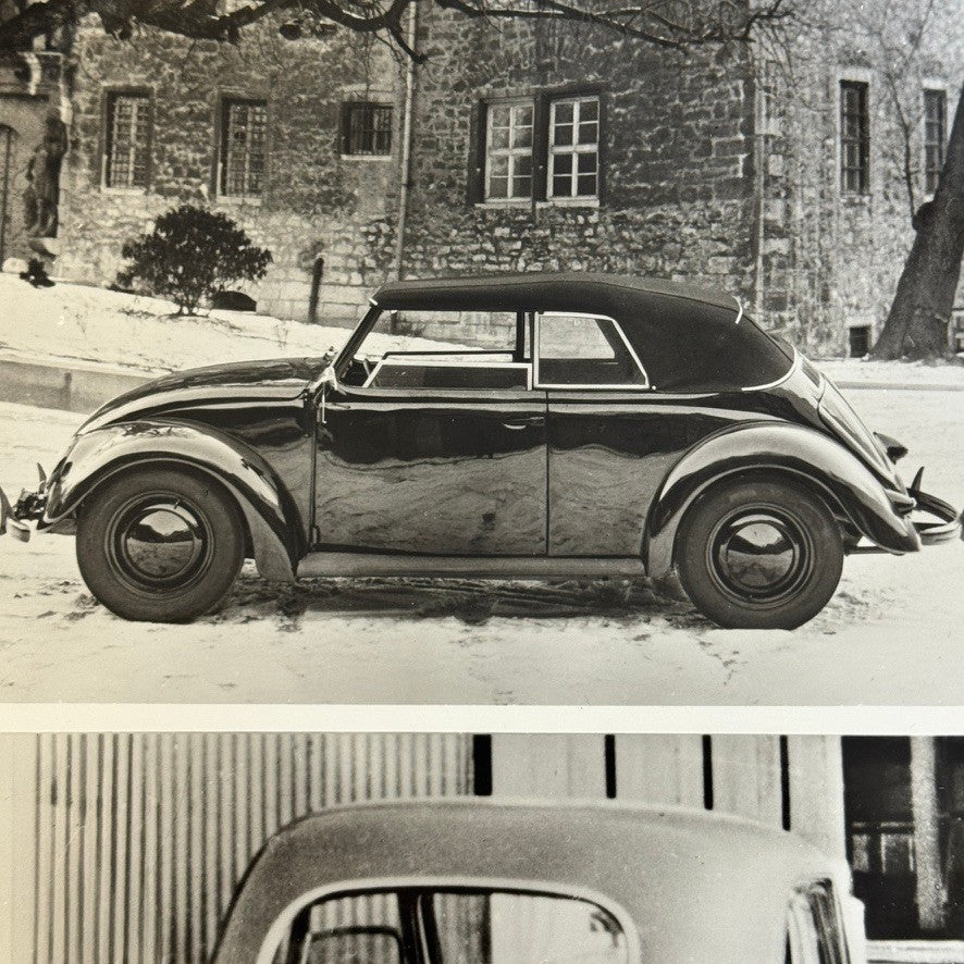 Vintage 1948 Volkswagen Beetle Hebmuller Photo Photograph Print