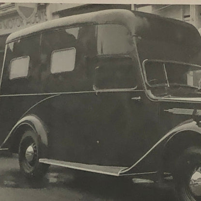 Vintage 1938 1938 Vauxhall 25 Van Photo Photograph Postcard Post Card RPPC ? 