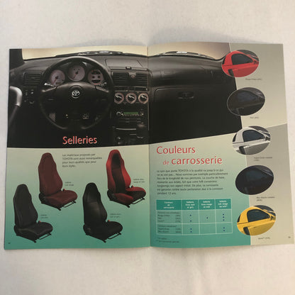 Toyota MR Roadster Car Sales Brochure Catalog Advertising FRENCH TEXT Toyota MR2