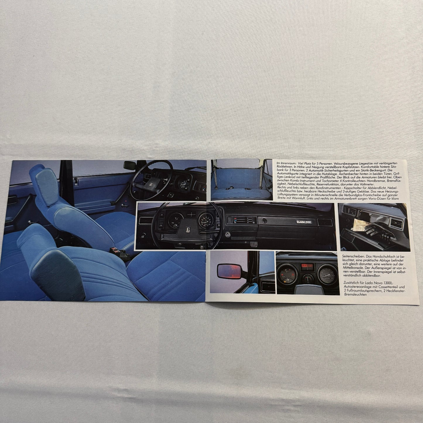 Lada Nova 1300 1300 L Car Sales Brochure Catalog Advertising German Text Vintage