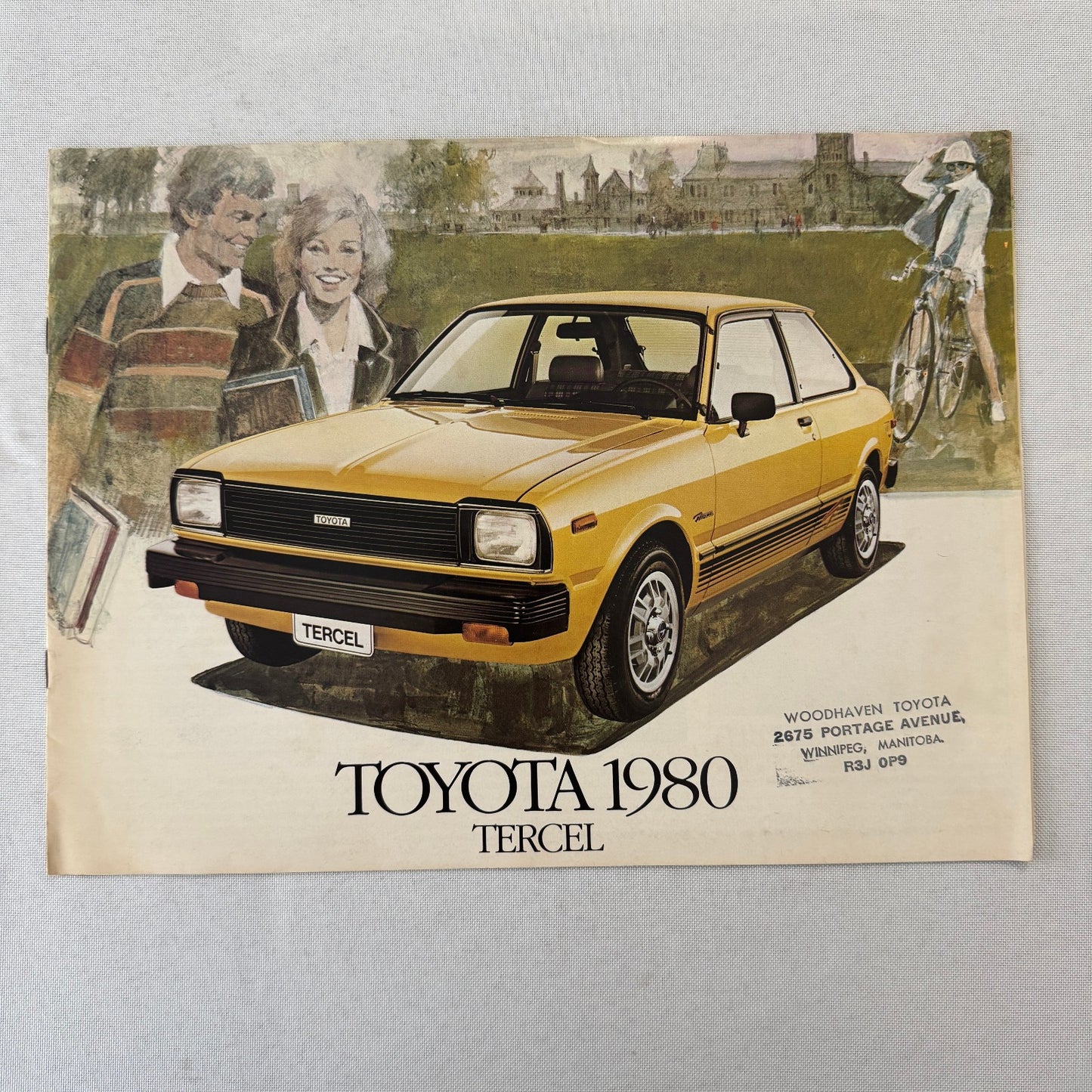 1980 Toyota Tercel Car Sales Brochure Catalog Advertising Vintage Canadian