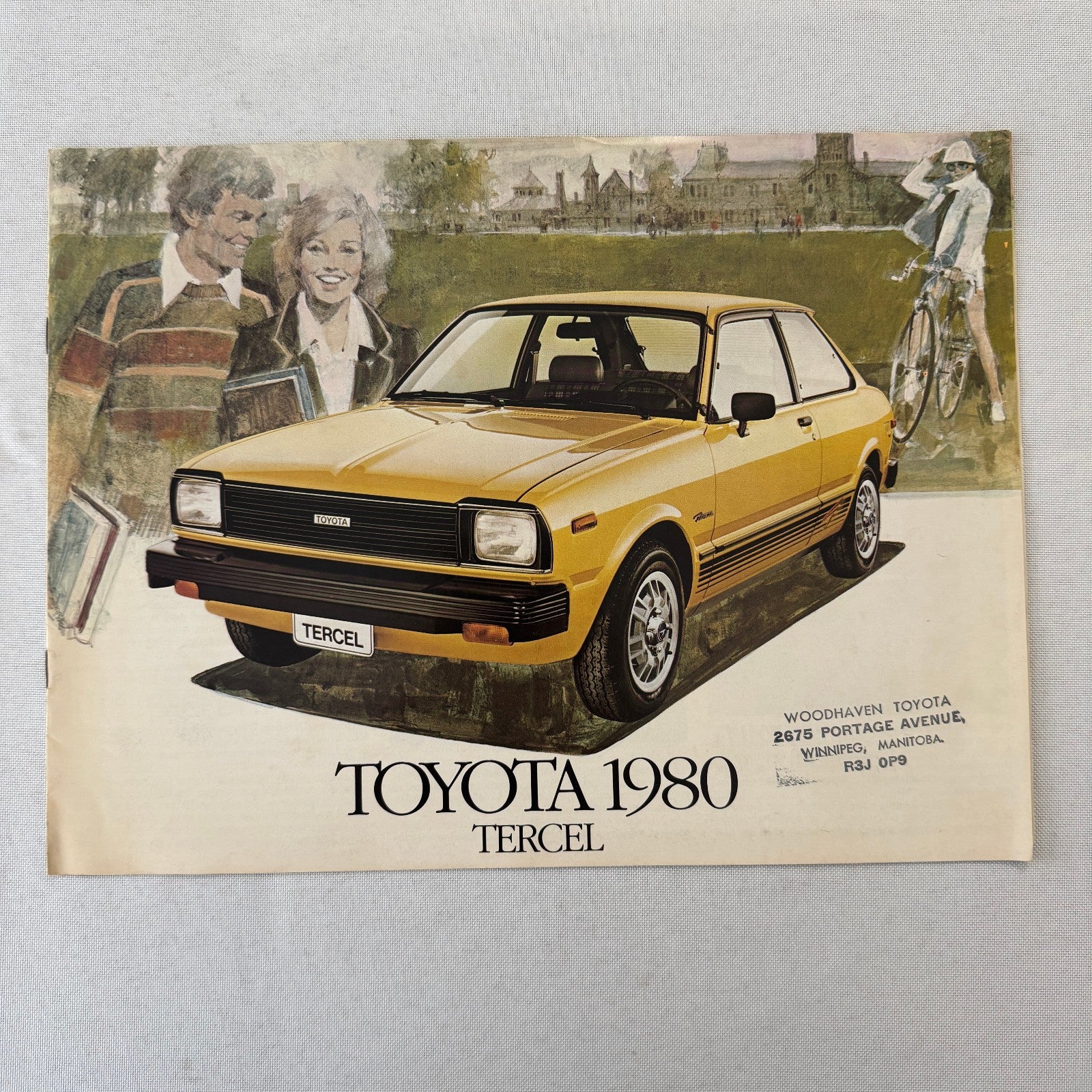 1980 Toyota Tercel Car Sales Brochure Catalog Advertising Vintage Canadian