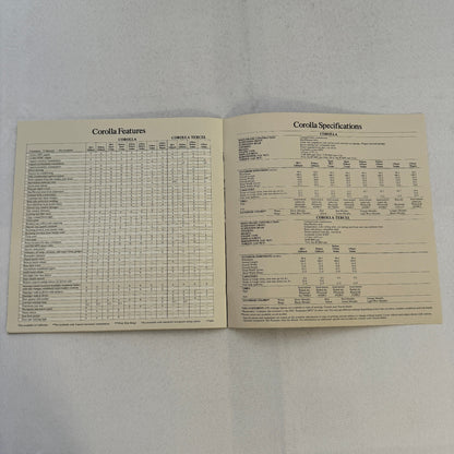 1980 Toyota Corolla Car Sales Brochure Catalog Tercel SR-5 SR5 Sport Coupe