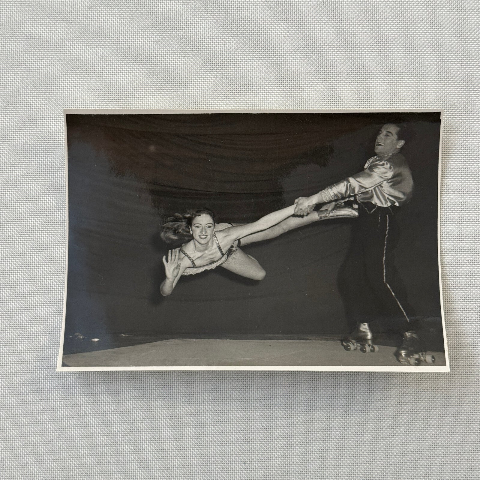 Circus Rollerskating Roller Skate Circus Act Photo Photograph Vintage Cartelly