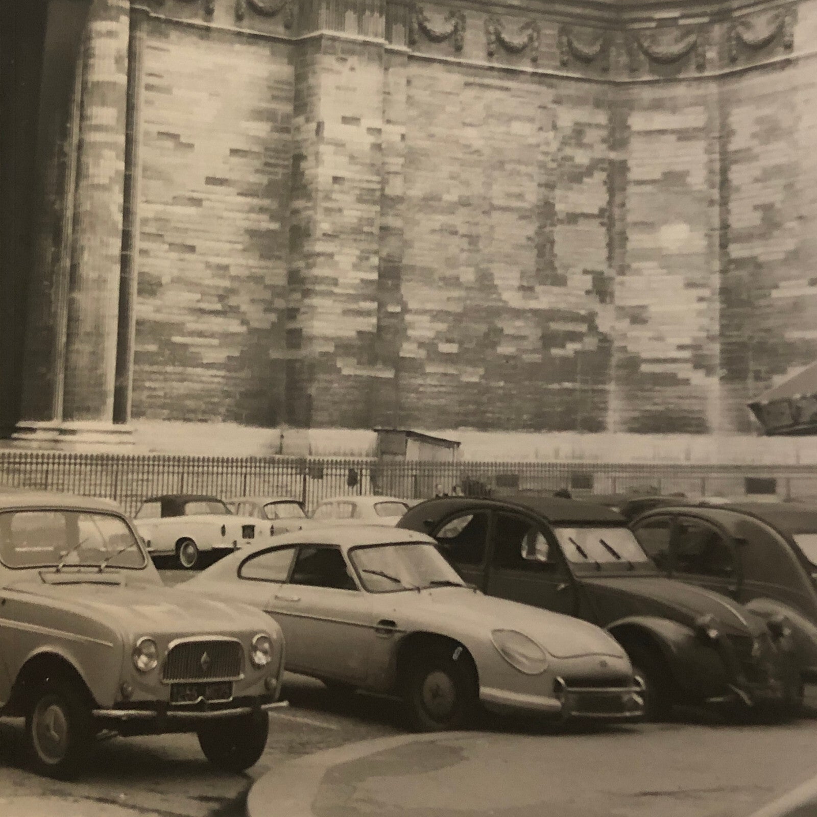 Vintage Photo Photograph Parthenon Greece Cars Automobile Citroen Tag AL22SM1