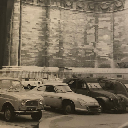 Vintage Photo Photograph Parthenon Greece Cars Automobile Citroen Tag AL22SM1