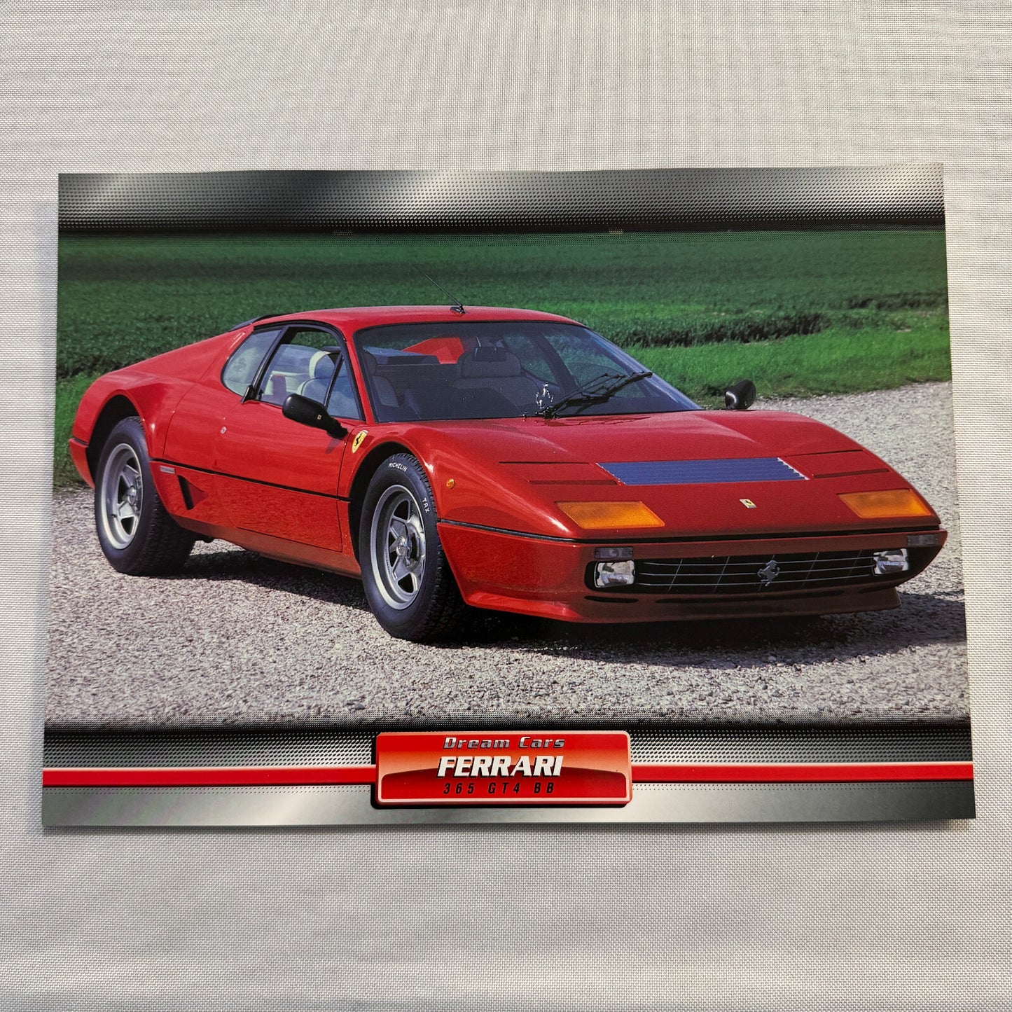 Ferrari 365 GT4 BB Dream Cars Mini Poster Card Brochure European