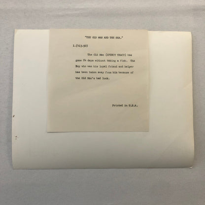 The Old Man and the Sea Movie Film Press Photo Photograph Spency Tracy