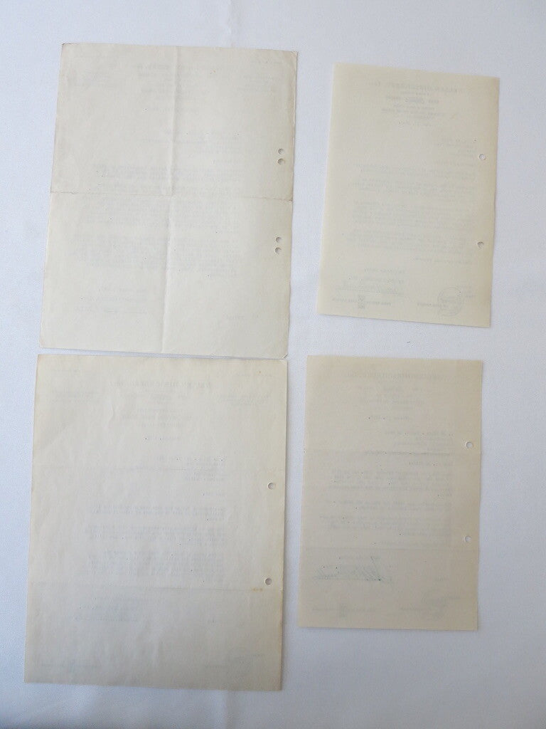 1946 - 1949 Nelsen - Hirschberg Ford Car & Truck Dealer Letter Letterhead Lot 4x
