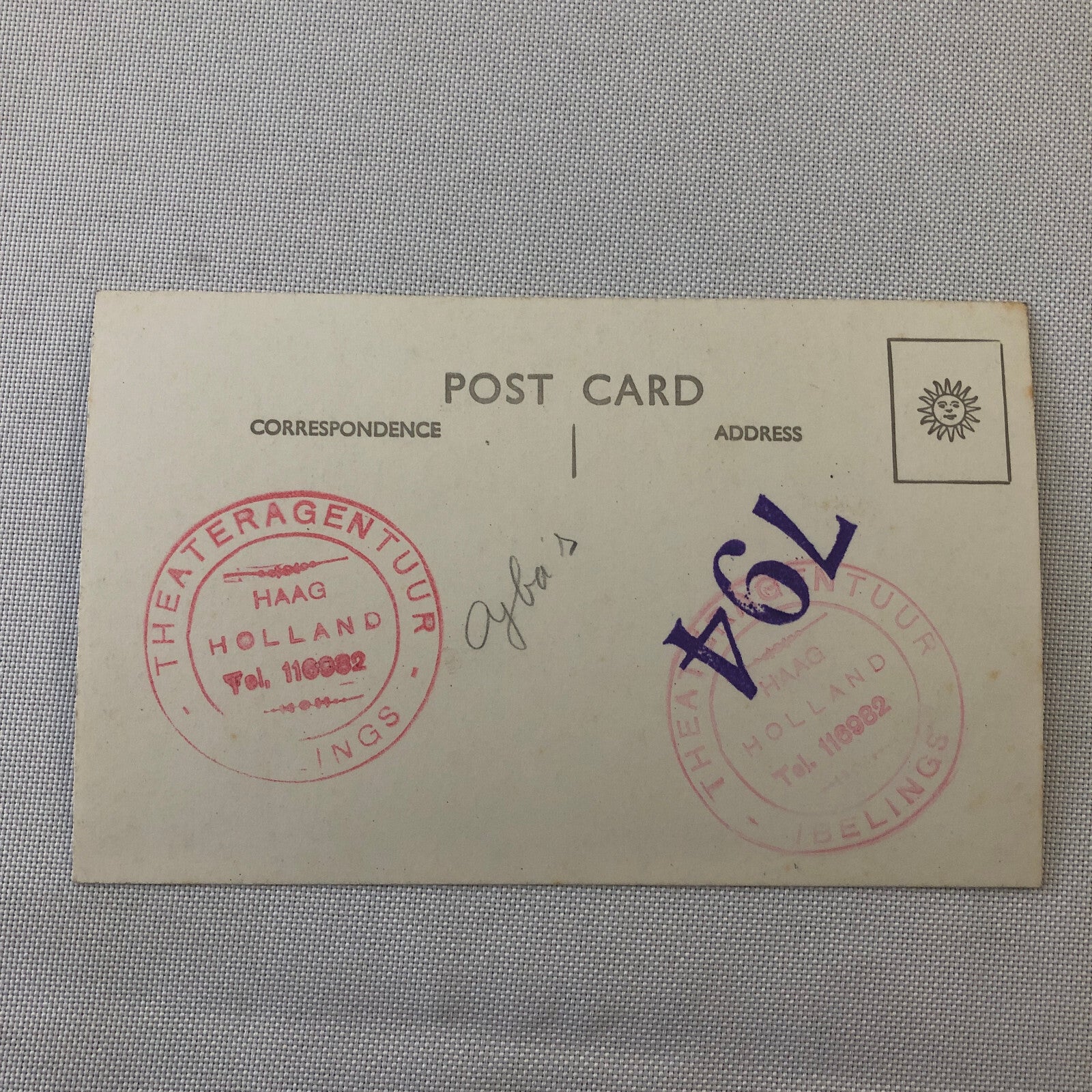 Circus Performer Man Woman Bicycle Balancing Act Bike Real Photo Postcard RPPC