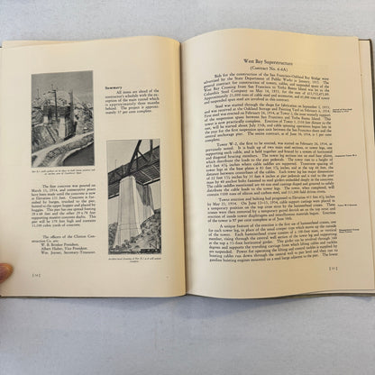 San Francisco Oakland Bay Bridge Annual State Report Book Lot 6x 1934 - 1939