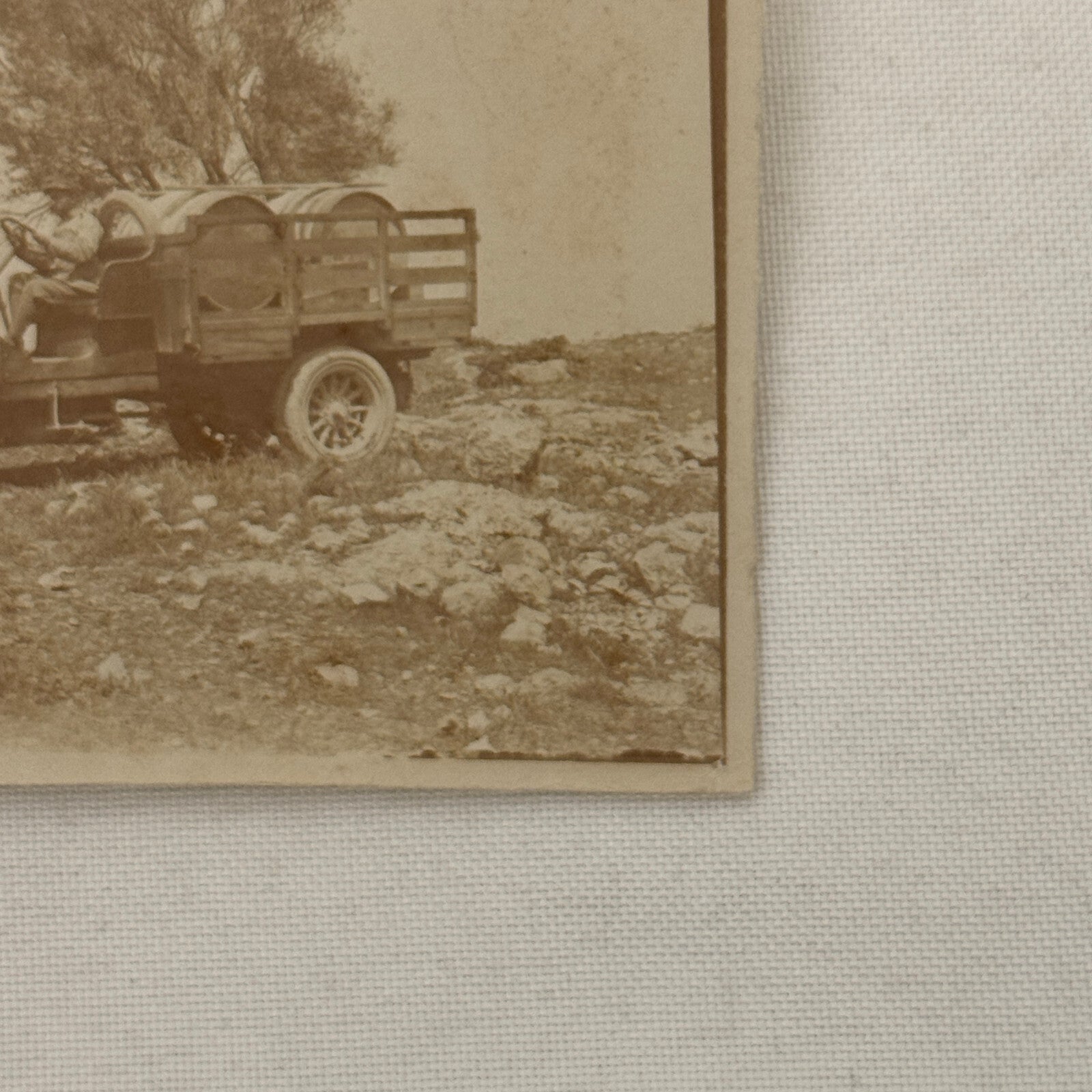 Vintage Photograph Photo Early Antique Truck Automobile Man