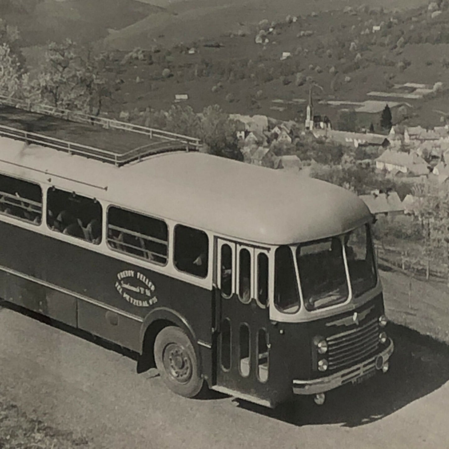 Vintage Renault Bus Press Photo Photograph Print