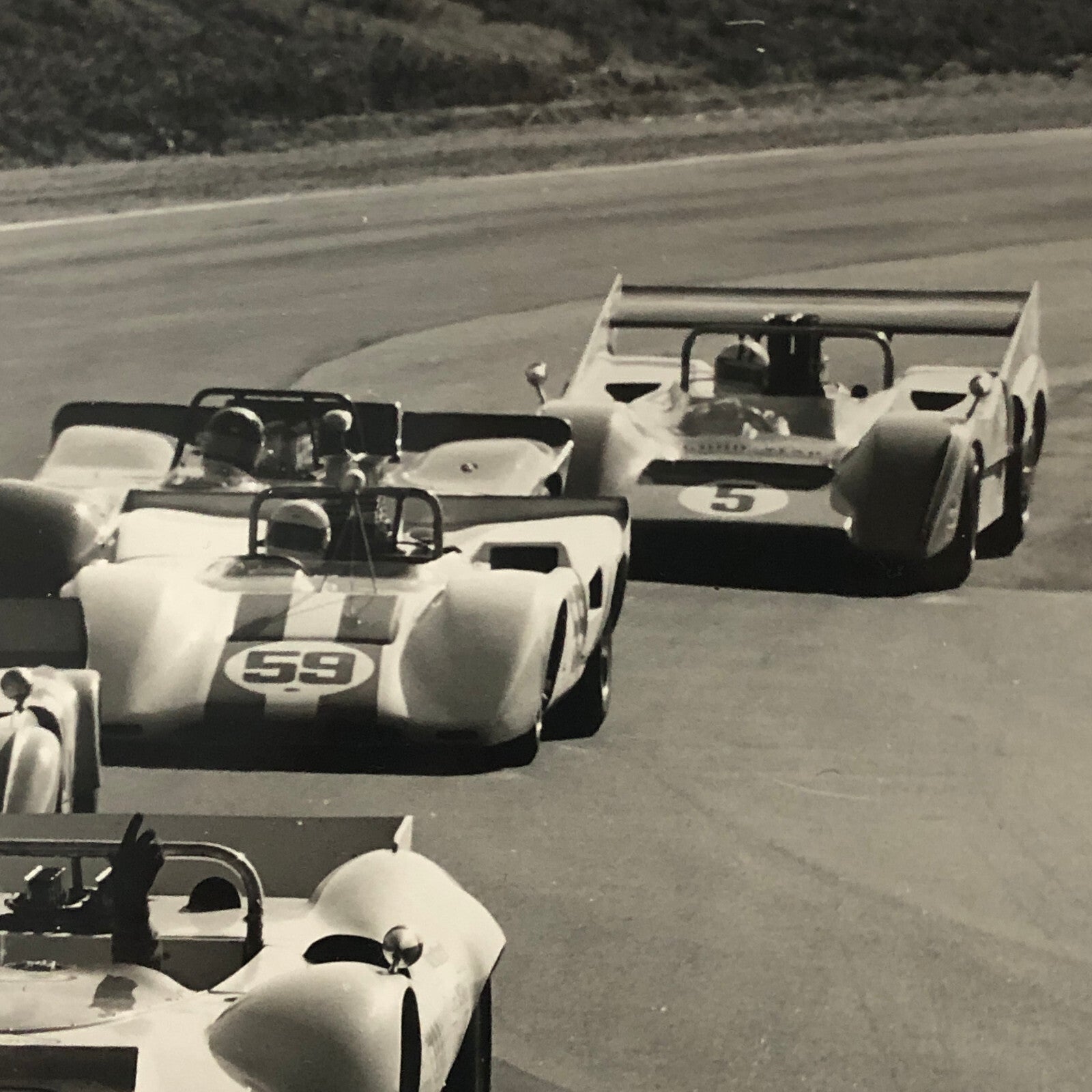 Vintage Racing Photo Photograph Can AM CanAm Riverside Times Race Denny Hulme +