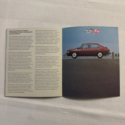 1978 Saab Turbo Car Sales Brochure Catalog Advertising Vintage