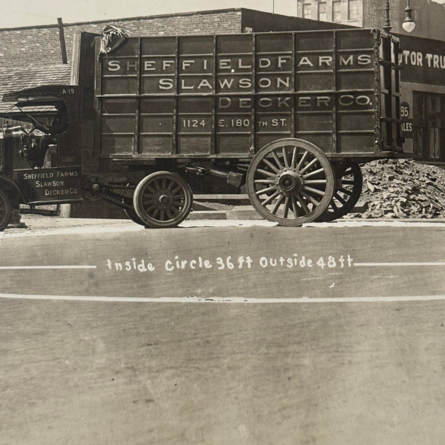 Antique Truck Factory Press Photo Photograph Vintage