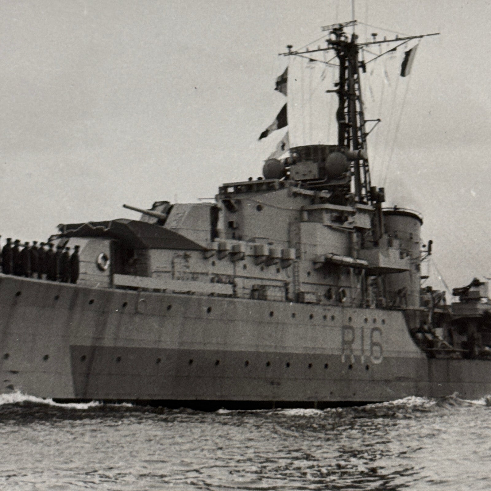 Royal Canadian Navy HMCS Crescent Military Boat Ship Photo Photograph 1946