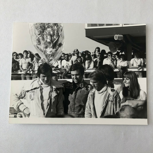 Vintage 1976 Formula 2 F2 Nogaro Grand Prix Racing Photo Photograph Drivers
