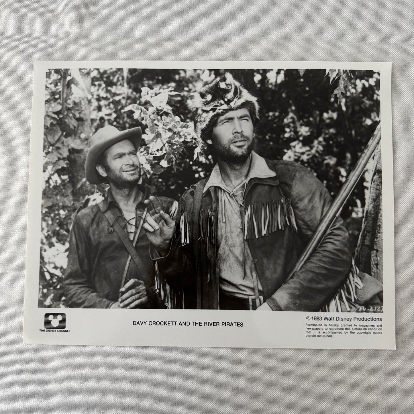 Disney Movie Still Press Photo Photograph Davy Crockett and the River Pirates