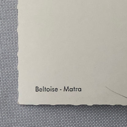 Jean-Pierre Beltoise Matra Racing Vintage Postcard Post Card Jean Pierre