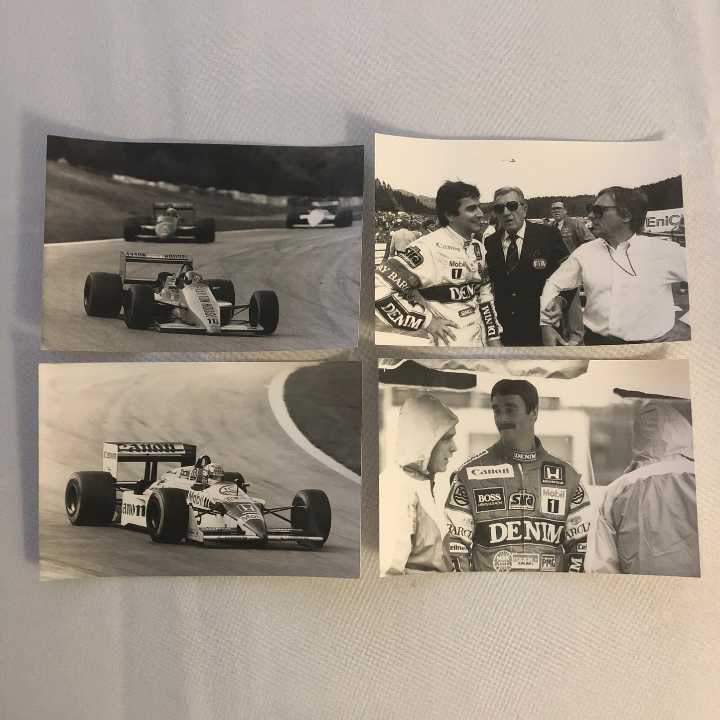 1987 Austrian Grand Prix Formula One Racing Photo Lot 9x Ayrton Senna Mansell +