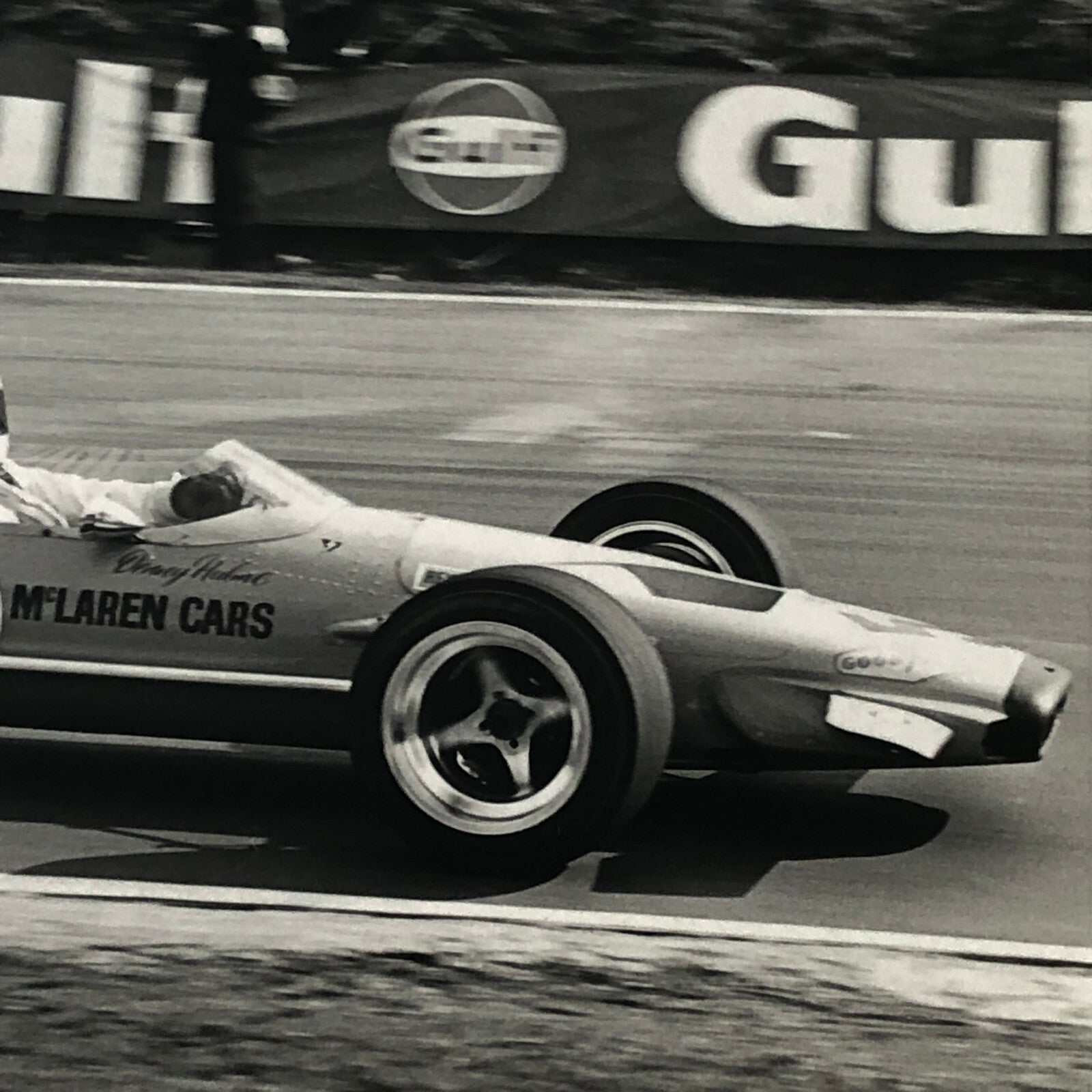 Vintage Racing Car Photo Photograph - Denny Hulme 1970 Race of Champions McLaren
